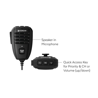 EXG1000 5-Watt Compact Fixed Mount UHF Radio with USB-C Port