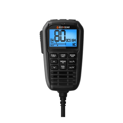 EXG3000 5-Watt Compact Fixed Mount UHF Radio with Multi-Colour LCD Display Mic