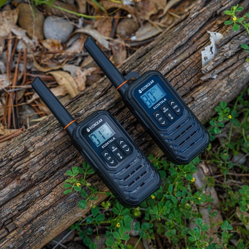 ECOXTALK EXG100 1-Watt IP54 Handheld UHF Radio Twin Pack (7km)